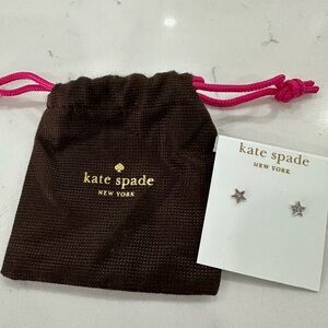 Kate Spade Shimmering Silver Star Earrings
